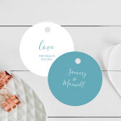シンプルビーチウェディングギフトタグ フェイバータグ