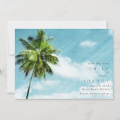 シンプルビーチフォト結婚ズ セーブザデート (正面)