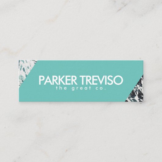 シンプルビーチ海色 スキニー名刺 (正面)