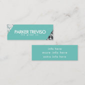 シンプルビーチ海色 スキニー名刺 (正面/裏面)