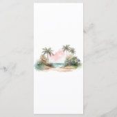 シンプルビーチ結婚式エレガントメニュー メニュー (裏面)