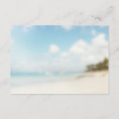 シンプルビーチ結婚式 エンクロージャーカード (裏面)