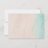 シンプルビーチ結婚式 出欠カード (裏面)