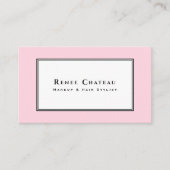 シンプルピエレガントンク美しいプロフェッショナル 名刺 (正面)