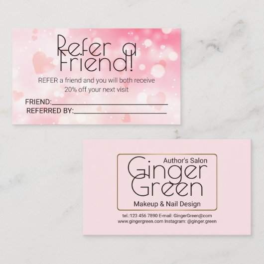 シンプルピエレガントンク《写真》ぼけ味 紹介カード (正面/裏面)