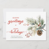 シンプルピネコーンーブランズベリーズビジネス シーズンカード (正面)