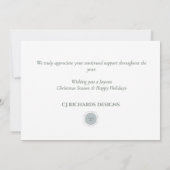 シンプルピネコーンーブランズベリーズビジネス シーズンカード (裏面)