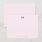 シンプルピモダンッガーリーク・モノグラム ノートカード (正面/裏面)