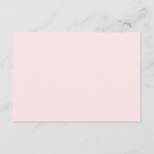 シンプルピンクとフェイク金ゴールドQR結婚の詳細 エンクロージャーカード (裏面)