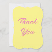 シンプルピンクのモダンブライダルシャワー招待 セーブザデート (裏面)