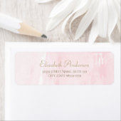 シンプルピンクの水の色のエレガント金ゴールド ラベル (インサイチュ)