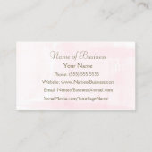 シンプルピンクの水の色のエレガント金ゴールド 名刺 (裏面)