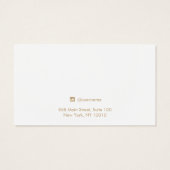 シンプルピンクイヤリングジュエリー表示カード (裏面)