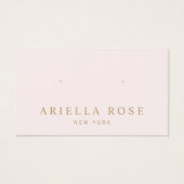 シンプルピンクイヤリングジュエリー表示カード (正面)