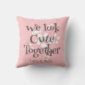 シンプルピンクエレガントバレンタイン、Sweet for Friends クッション (裏面)