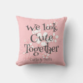 シンプルピンクエレガントバレンタイン、Sweet for Friends クッション (正面)