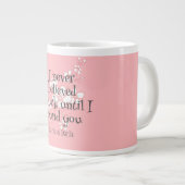 シンプルピンクエレガントバレンタイン、Sweet for Friends ジャンボコーヒーマグカップ (正面右)