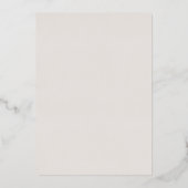 シンプルピンクエレガントヴィンテージ銀 箔招待状 (裏面)