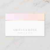 シンプルピンクグラデーション美しいサロン 名刺 (正面)