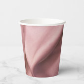 シンプルピンクサテン紙カップ 紙コップ (裏面)