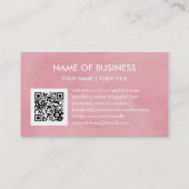 シンプルピンクシックブティックモノグラムソーシャルメディア 名刺 (裏面)