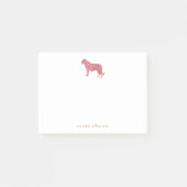 シンプルピンクタイガーアート文パーソナライズされた具  ポストイット (正面)