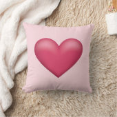 シンプルピンクハート形状イラストレーション クッション (ブランケット)