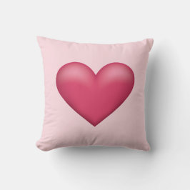 シンプルピンクハート形状イラストレーション クッション