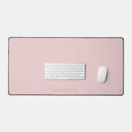 シンプルピンクパーソナライズされたにクォーツピンク デスクマット