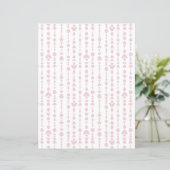 シンプルピンクビーズカーテンホワイトスクラップブック紙 (スタンド正面)