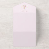 シンプルピンクピーター・ザ・ラビット オールインワン招待状 (外側)