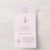 シンプルピンクピーター・ザ・ラビット オールインワン招待状 (内側)