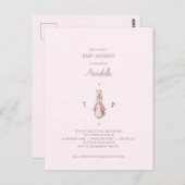 シンプルピンクピーター・ザ・ラビット ポストカード (正面/裏面)