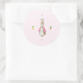 シンプルピンクピーター・ザ・ラビット ラウンドシール (バッグ)