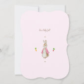 シンプルピンクピーター・ザ・ラビット 招待状 (裏面)