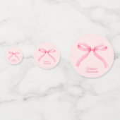 シンプルピンクボウガーリーコケットバチェロレッテ コンフェッティ (正面)