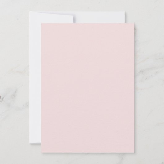 シンプルピンクボウバプテスマ招待状 招待状 (裏面)