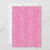 シンプルピンクボウブライダルシャワー招待 招待状 (裏面)