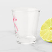 シンプルピンクボーガーリーバチェロレッテ賛成 ショットグラス (右)