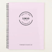 シンプルピンクミニマルカスタムリスト プランナー手帳 (正面)