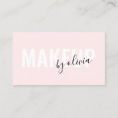 シンプルピンクメモダンークアーティスト名刺 名刺 (正面)