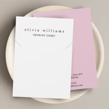 シンプルピンクモダンネックレスブレスレットディスプレイカード