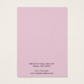 シンプルピンクモダンネックレスブレスレットディスプレイカード (裏面)