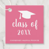 シンプルピンクモルタルボモダンード フェイバータグ (正面)