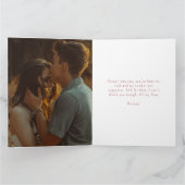 シンプルピンクラブ愛バレンタインの写真 カード (内部)