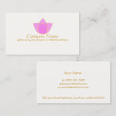 シンプルピンクロータスフラワー名刺 名刺 (正面/裏面)