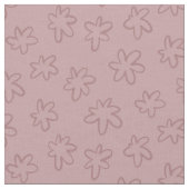 シンプルピンク抽象芸術手描き花 ファブリック (クローズアップ)