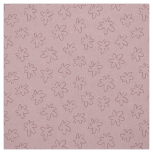 シンプルピンク抽象芸術手描き花 ファブリック (見本)