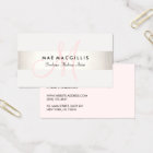 シンプルピンク　モノグラムモダン　フェイクシルバーストライプ