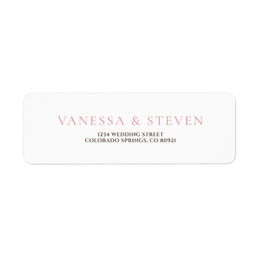 シンプルピンク ラベル (正面)